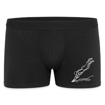 Croquis de fille nageuse - Boxer Homme - noir - Devant