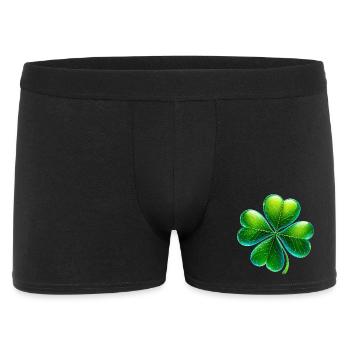 Four-leaf clover - Men's Boxer Shorts - black - Front