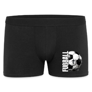 Fußball - Männer Boxer Shorts - Schwarz - Vorne
