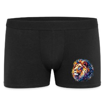 Lion - Boxer Homme - noir - Devant