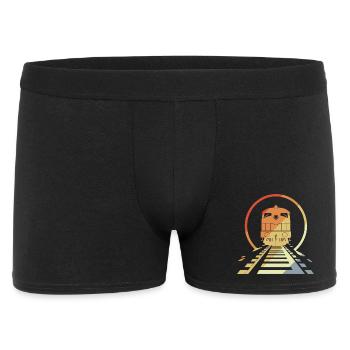 Retro Railroad - Men's Boxer Shorts - black - Front