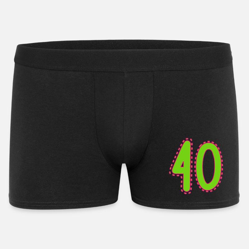 40. 40 ANS. 40e ANNIVERSAIRE - Boxer Homme - noir