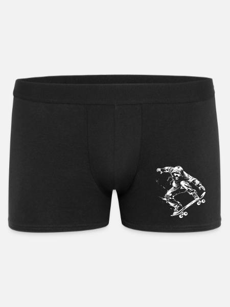 Skateboarder Cartoon Look - Men's Boxer Shorts - black