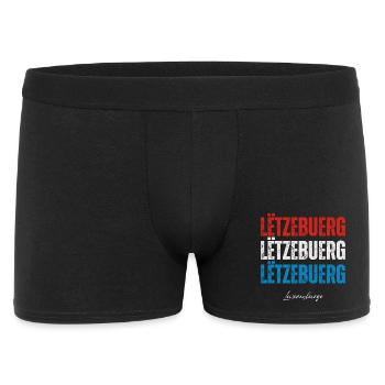 Drapeau du Luxembourg, fierté luxembourgeoise - Boxer Homme - noir - Devant
