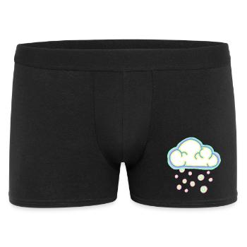 nuage pastel et neige - Boxer Homme - noir - Devant