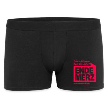 ENDE MERZ - Männer Boxer Shorts - Schwarz - Vorne