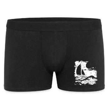 Sailing Drawing - Men's Boxer Shorts - black - Front