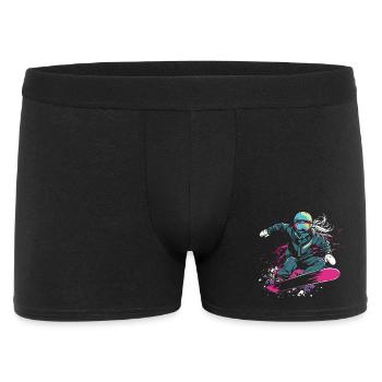 Snowboarder Graphic - Men's Boxer Shorts - black - Front
