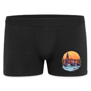 Amsterdam Skyline - - Men's Boxer Shorts - black - Front