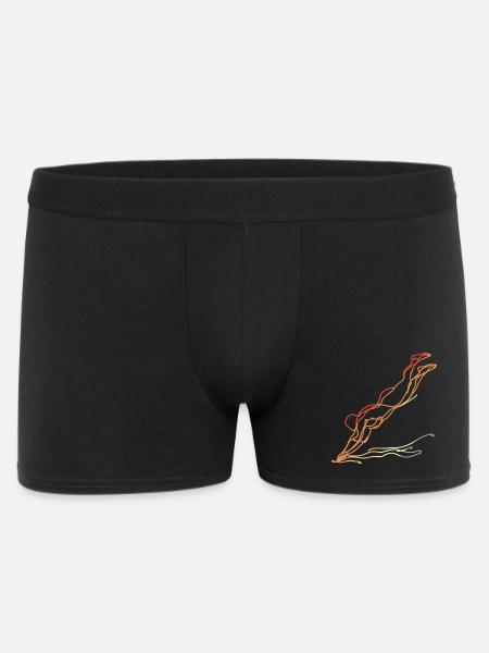 Natation Look Vintage - Boxer Homme - noir