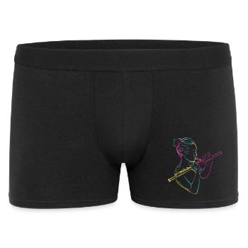 Flûte Fille Années 80 - Boxer Homme - noir - Devant