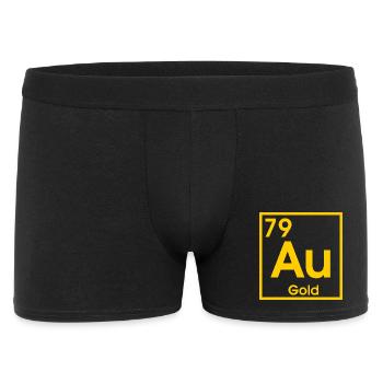 AU Gold – Conception du symbole de l’élément - Boxer Homme - noir - Devant