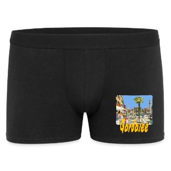 Gardasee - Männer Boxer Shorts - Schwarz - Vorne