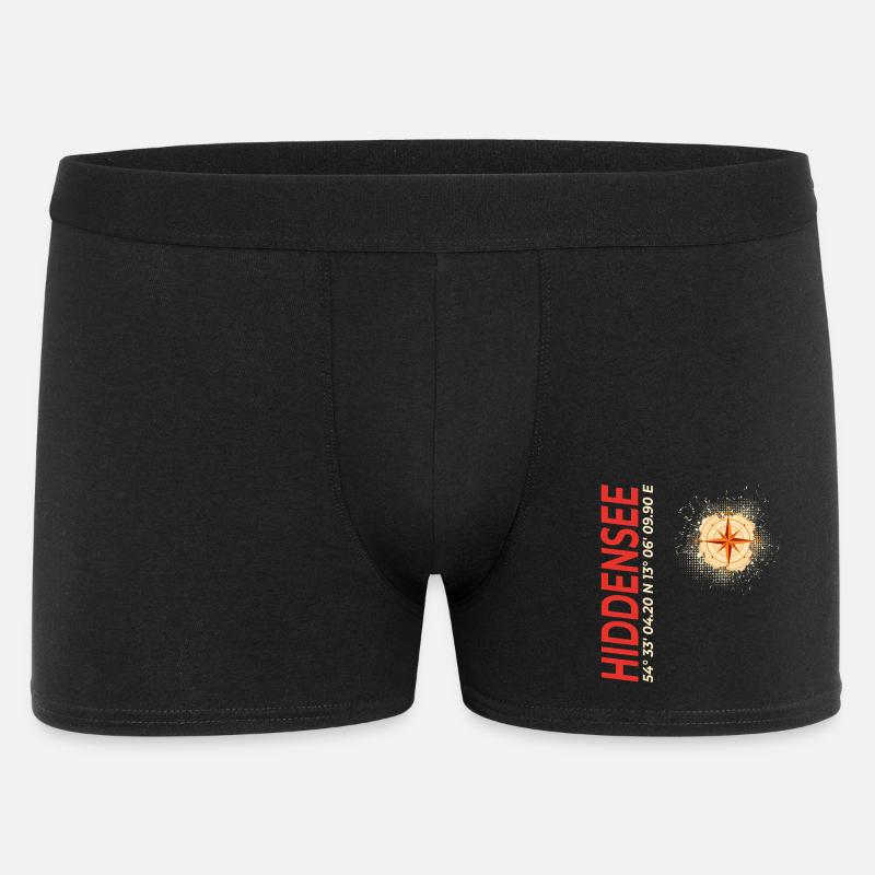 Hiddensee - Männer Boxer Shorts - Schwarz