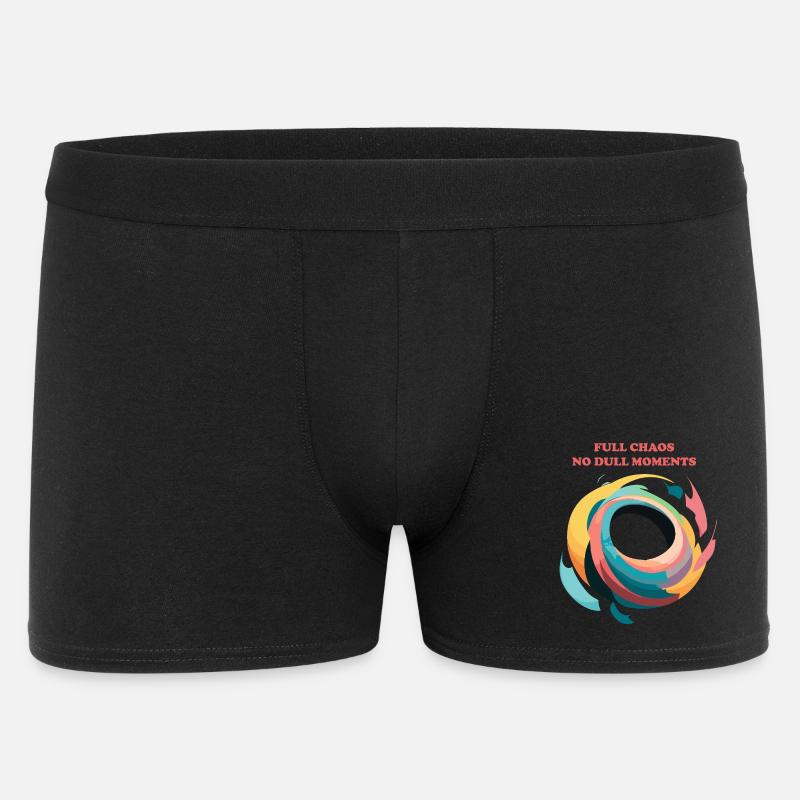 Abstrakte Spirale des Chaos - Männer Boxer Shorts - Schwarz