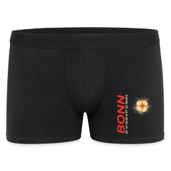 Bonn - Männer Boxer Shorts - Schwarz - Vorne