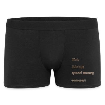 eat_sleep_spend_money_repeat - Men's Boxer Shorts - black - Front