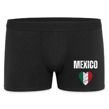 J’aime le Mexique, drapeau du Mexique - Boxer Homme - noir - Devant