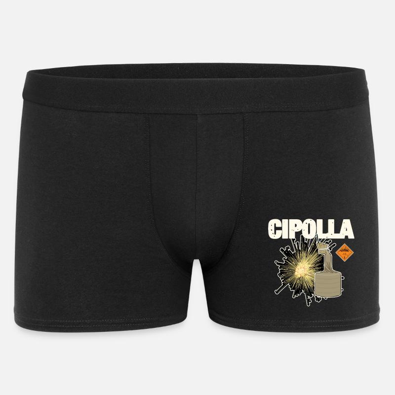 Cipolla Pyro - Männer Boxer Shorts - Schwarz