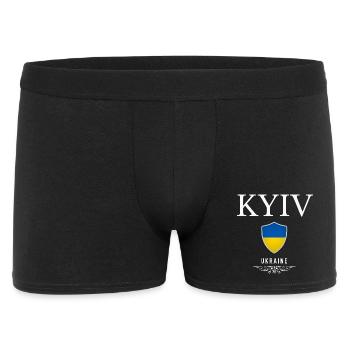 Kiev elegant design, Ukrainian pride - Men's Boxer Shorts - black - Front