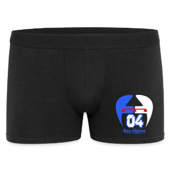 Logo Bas-Alpine 04 - Boxer Homme - noir - Devant