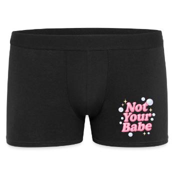 not your babe / y2k design - Men's Boxer Shorts - black - Front