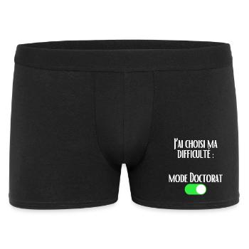 I chose my difficulty Doctorate Mode enabled - Men's Boxer Shorts - black - Front