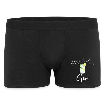 Gin Drinker Bartender MAY CONTAIN GIN SAYING - Men's Boxer Shorts - black - Front