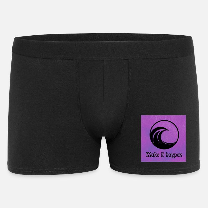 Wellenkreis MakeItMotiv - Männer Boxer Shorts - Schwarz