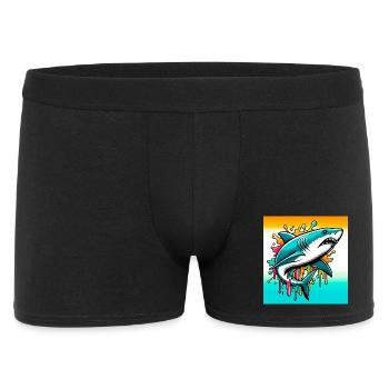 Requin - Boxer Homme - noir - Devant