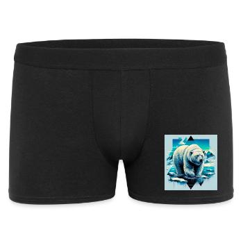 polar bear - Men's Boxer Shorts - black - Front