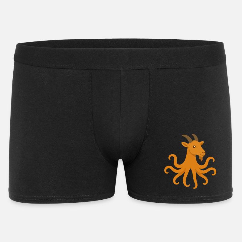Der Oktopus oder Ziegen-Oktopus - Männer Boxer Shorts - Schwarz