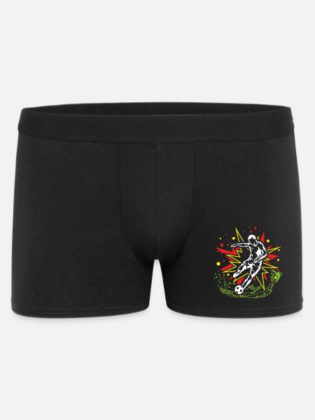 Fußball Energetischer Fußballkick - Männer Boxer Shorts - Schwarz