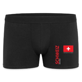 Davos - Männer Boxer Shorts - Schwarz - Vorne