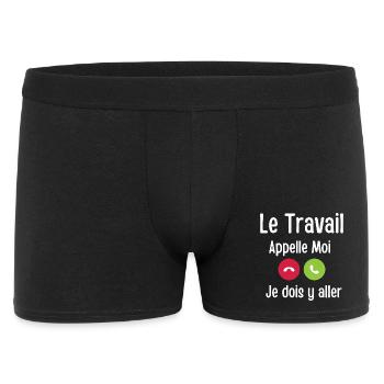 Le Travail Appelle Moi - Boxer Homme - noir - Devant