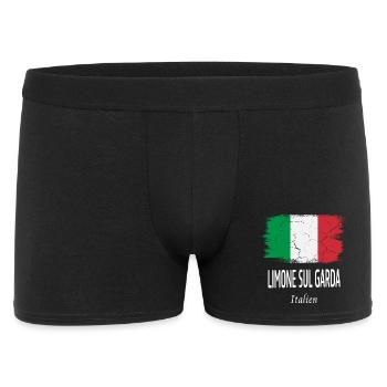 Limone sul Garda - Männer Boxer Shorts - Schwarz - Vorne