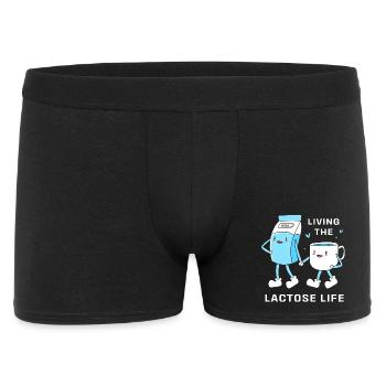 Flatulence au lactose au lait - Boxer Homme - noir - Devant