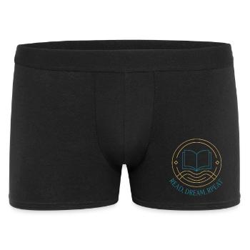 Read. Dream. Try again. - Men's Boxer Shorts - black - Front