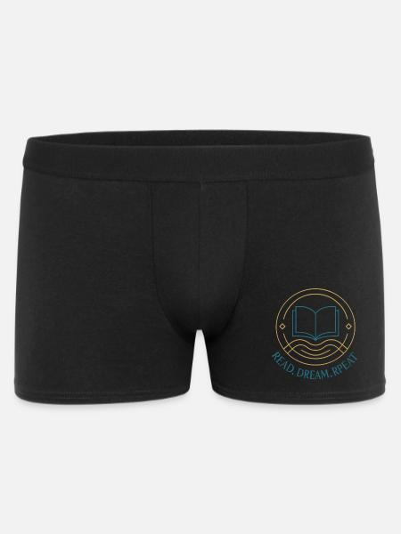 Read. Dream. Try again. - Men's Boxer Shorts - black