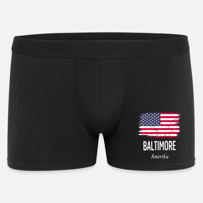 Baltimore - Männer Boxer Shorts - Schwarz
