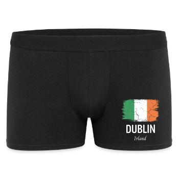 Dublin - Männer Boxer Shorts - Schwarz - Vorne