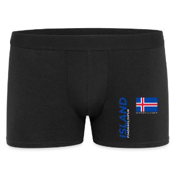 Fjaðrárgljúfur - Männer Boxer Shorts - Schwarz - Vorne
