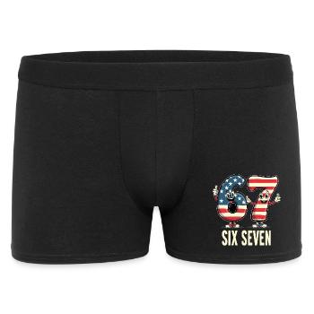 US Flag 67 Memes Six Seven - Men's Boxer Shorts - black - Front