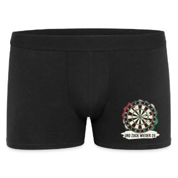 Dart Zack again 26 darts funny saying gift - Men's Boxer Shorts - black - Front