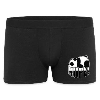 Panda Nope - Men's Boxer Shorts - black - Front