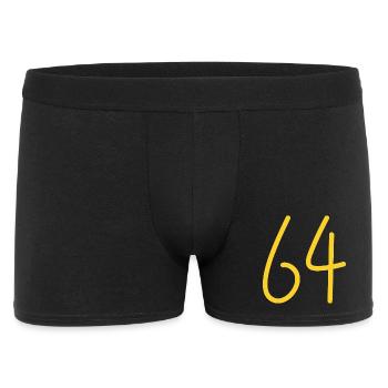 64 - Men's Boxer Shorts - black - Front