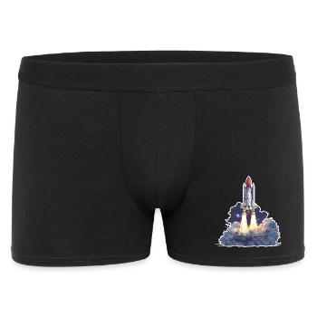 Astronomy Space Rocket Launch Exploration - Men's Boxer Shorts - black - Front