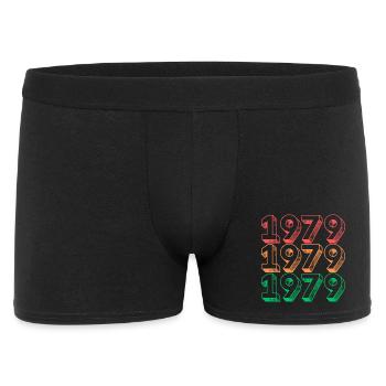 Neon Retro 1979 Year Design - Men's Boxer Shorts - black - Front