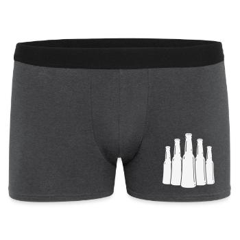 Beer Bottles Silhouette - Men's Boxer Shorts - charcoal grey - Front