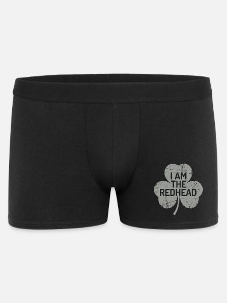 I Am The Redhead Shamrock Pride - Men's Boxer Shorts - black